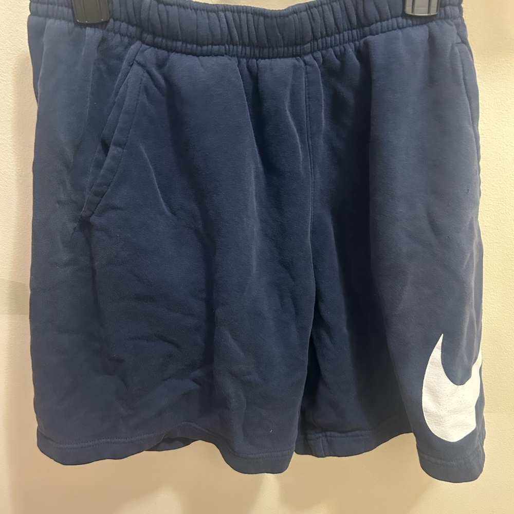 Nike Dark Blue Shorts with White Logo